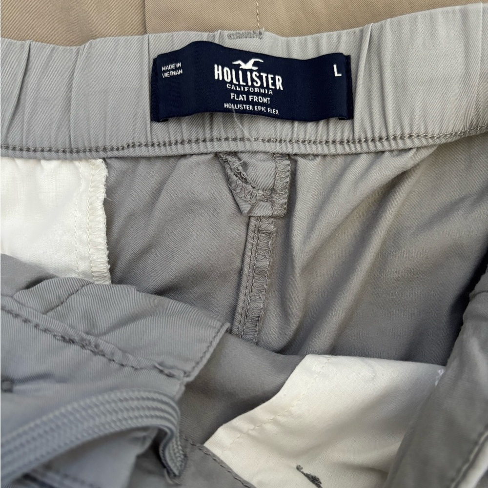Hollister Men's Gray and Tan Shorts - Picture 2 of 12